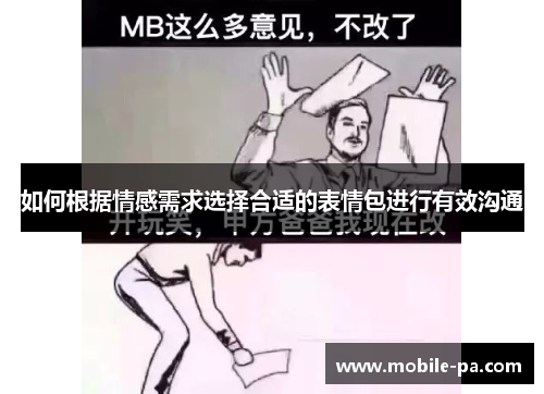 如何根据情感需求选择合适的表情包进行有效沟通